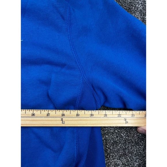 Nike Jacket Women Size Large Up Hooded Blue SMALL STAINS PLEASE SEE PHOTOS - Picture 8 of 12